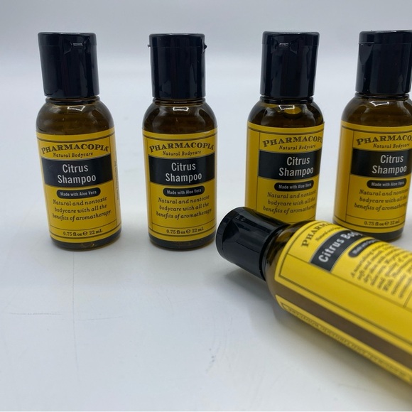 5 Pharmacopia Citrus Shampoo 0.75 Fl Oz Travel Bottle  Aloe Vera Aromatherapy - Picture 2 of 4